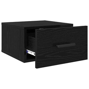 Κομοδίνο 2 pcs Μαύρη Οξυά 35 x 35 x 20 εκ Επεξεργασμένο ξύλο - Pakobazaar