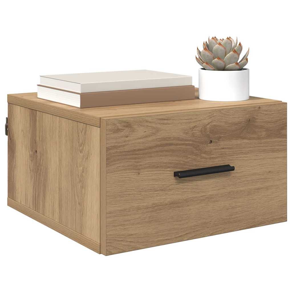 Κομοδίνο 2 pcs artisan δρυς 35 x 35 x 20 εκ Επεξεργασμένο ξύλο - Pakobazaar