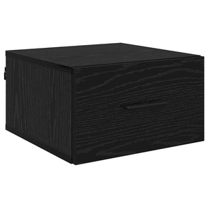 Κομοδίνο 2 pcs Μαύρη δρυς 35 x 35 x 20 εκ Επεξεργασμένο ξύλο - Pakobazaar
