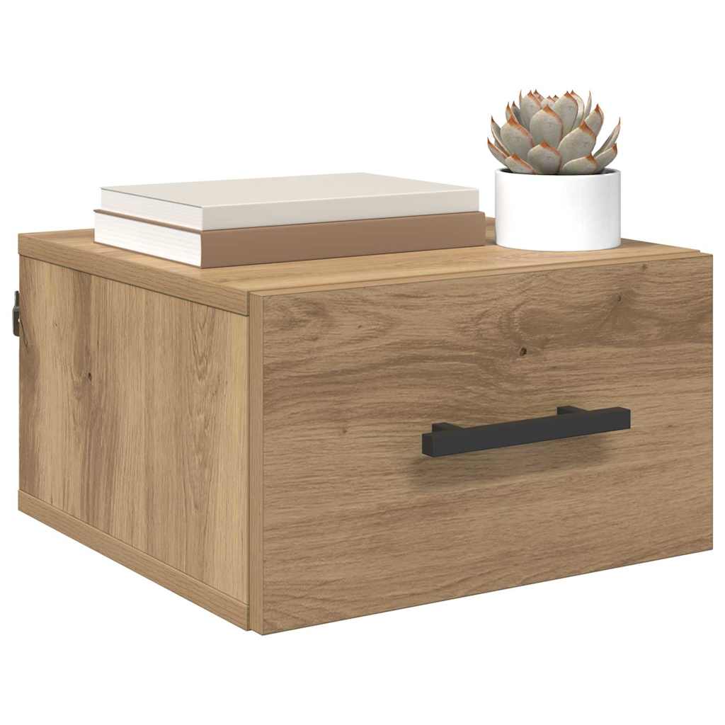 Κομοδίνο artisan δρυς 35 x 35 x 20 εκ Επεξεργασμένο ξύλο - Pakobazaar