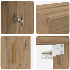 Επιτοίχιο ντουλάπι Artisan Oak 69,5 x 34 x 90 εκ. - Pakobazaar