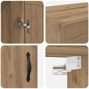 Επιτοίχιο ντουλάπι Artisan Oak 69,5 x 34 x 90 εκ.