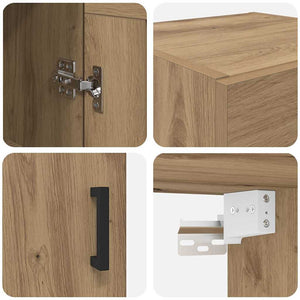 Επιτοίχιο ντουλάπι Artisan Oak 34,5 x 34 x 90 εκ.