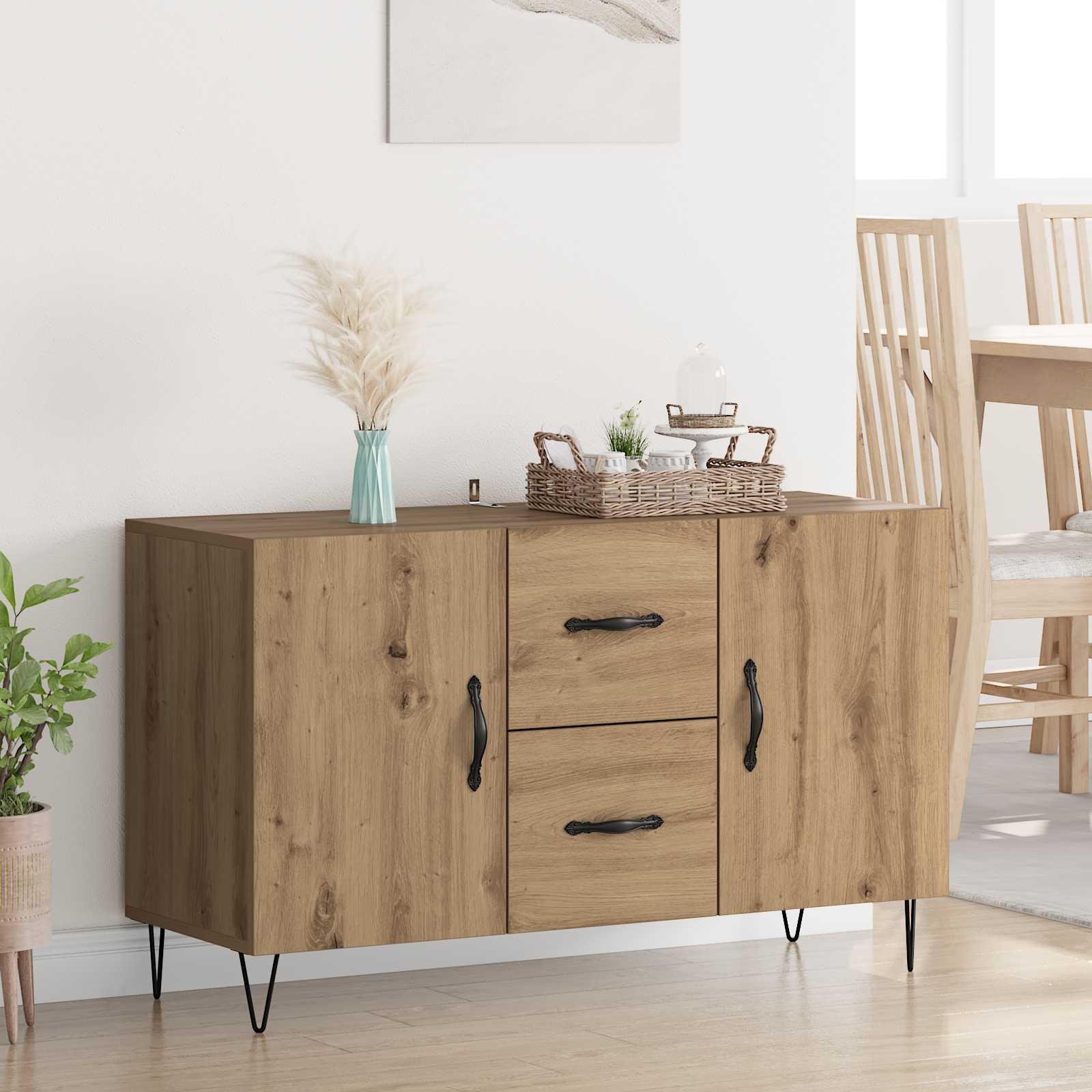 Πλαϊνό γραφείο Artisan Oak 100 x 36 x 60 εκ. Επεξεργασμένο ξύλο - Pakobazaar