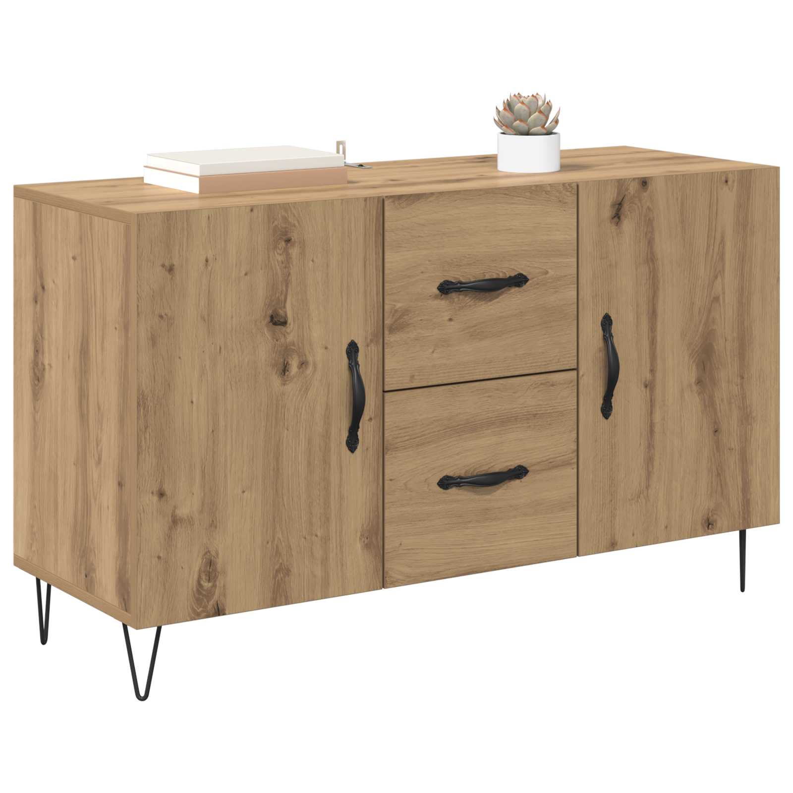 Πλαϊνό γραφείο Artisan Oak 100 x 36 x 60 εκ. Επεξεργασμένο ξύλο - Pakobazaar