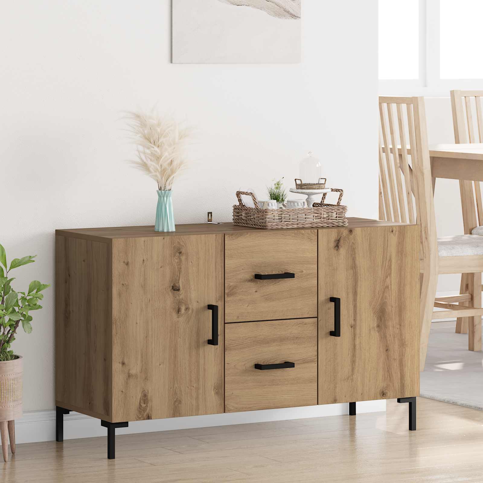 Πλαϊνό γραφείο Artisan Oak 100 x 36 x 60 εκ. Επεξεργασμένο ξύλο - Pakobazaar