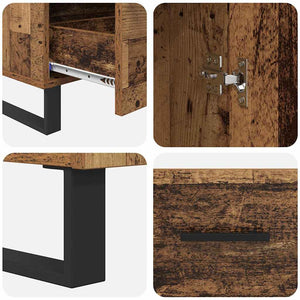 Highboard Παλιό Ξύλο 69,5 x 30 x 115 εκ Επεξεργασμένο Ξύλο