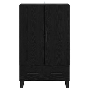 Highboard Μαύρη Οξυά 69,5 x 30 x 115 εκ Επεξεργασμένο ξύλο - Pakobazaar