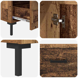 Highboard Παλιό Ξύλο 69,5 x 31 x 115 εκ. Επεξεργασμένο ξύλο - Pakobazaar