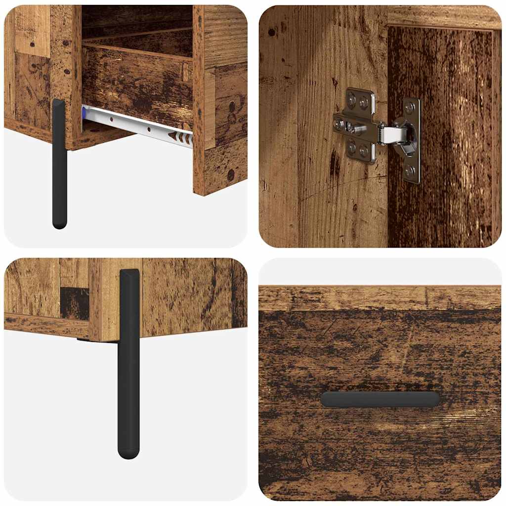 Highboard με συρτάρι Corona Παλιό Ξύλο 69,5 x 31 x 115 εκ.