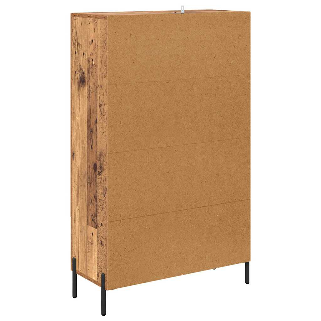 Highboard με συρτάρι Corona Παλιό Ξύλο 69,5 x 31 x 115 εκ.