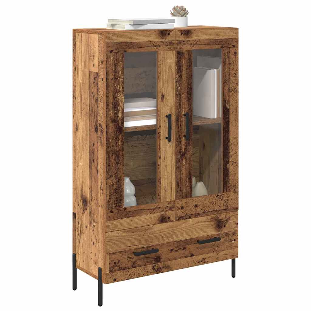 Highboard με συρτάρι Corona Παλιό Ξύλο 69,5 x 31 x 115 εκ.