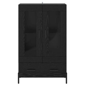 Highboard με συρτάρι Corona Μαύρη Οξυά 69,5 x 31 x 115 εκ. - Pakobazaar
