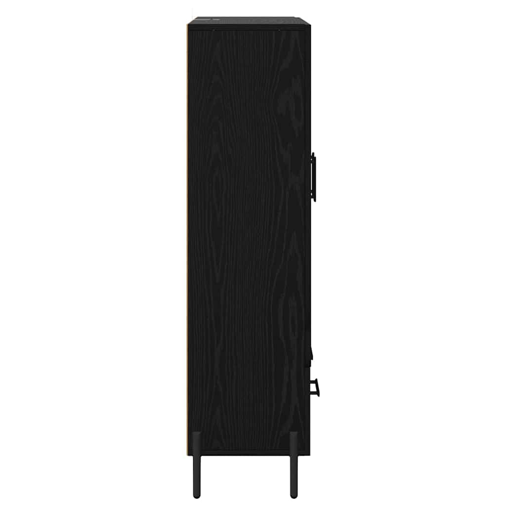Highboard με συρτάρι Corona Μαύρη Οξυά 69,5 x 31 x 115 εκ. - Pakobazaar