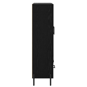 Highboard με συρτάρι Corona Μαύρη Οξυά 69,5 x 31 x 115 εκ. - Pakobazaar