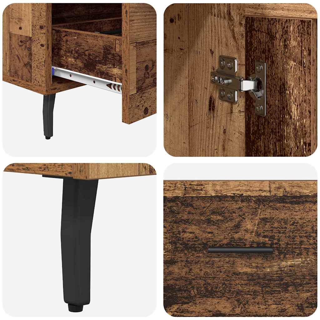 Highboard Παλιό Ξύλο 69,5 x 31 x 115 εκ. Επεξεργασμένο ξύλο - Pakobazaar