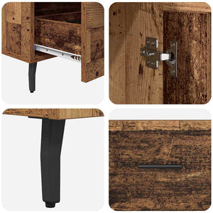 Highboard Παλιό Ξύλο 69,5 x 31 x 115 εκ. Επεξεργασμένο ξύλο - Pakobazaar