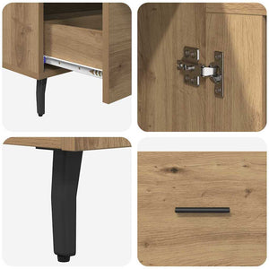 Highboard Artisan Oak 69,5 x 31 x 115 εκ. Επεξεργασμένο ξύλο - Pakobazaar