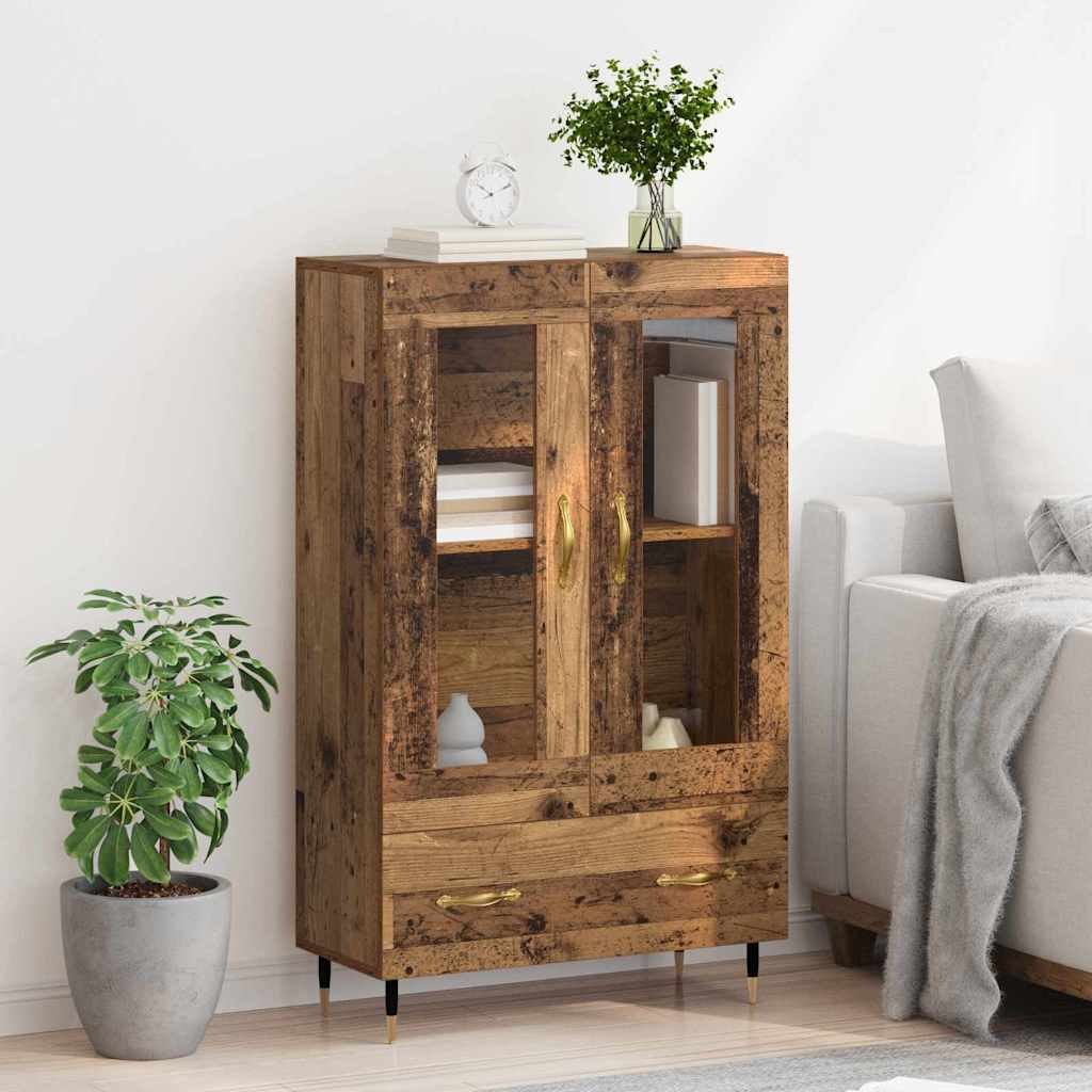 Highboard Παλιό Ξύλο 69,5 x 31 x 115 εκ. Επεξεργασμένο ξύλο - Pakobazaar