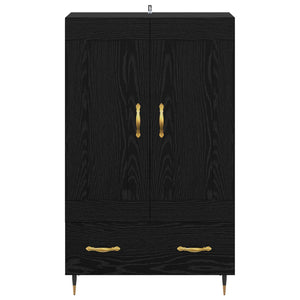 Highboard Μαύρη Οξυά 69,5 x 31 x 115 εκ. Επεξεργασμένο ξύλο - Pakobazaar