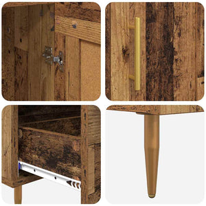 Highboard Παλιό Ξύλο 69,5 x 31 x 115 εκ. Επεξεργασμένο ξύλο - Pakobazaar