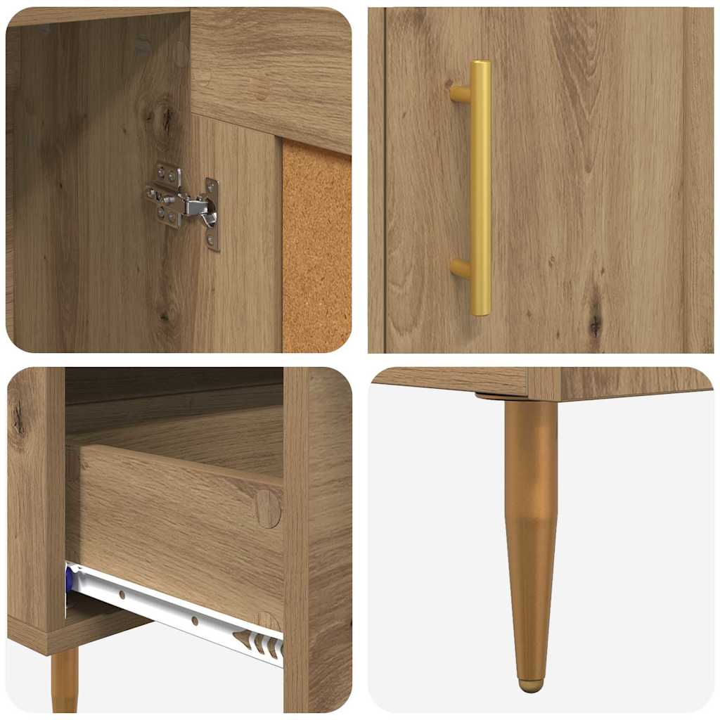 Highboard Artisan Oak 69,5 x 31 x 115 εκ. Επεξεργασμένο ξύλο - Pakobazaar