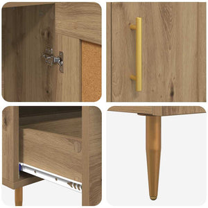 Highboard Artisan Oak 69,5 x 31 x 115 εκ. Επεξεργασμένο ξύλο - Pakobazaar