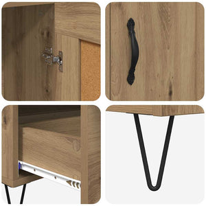 Highboard Artisan Oak 69,5 x 31 x 115 εκ. Επεξεργασμένο Ξύλο