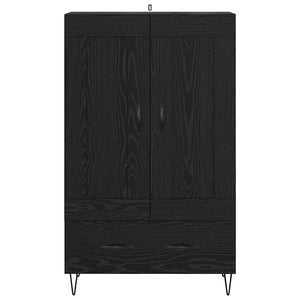 Highboard Μαύρη Οξυά 69,5 x 31 x 115 εκ. Επεξεργασμένο ξύλο - Pakobazaar