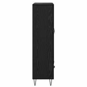 Highboard Μαύρη Οξυά 69,5 x 31 x 115 εκ. Επεξεργασμένο ξύλο - Pakobazaar