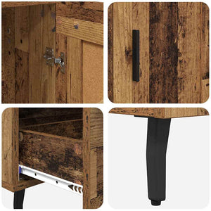 Highboard Παλιό Ξύλο 69,5 x 31 x 115 εκ. Επεξεργασμένο Ξύλο