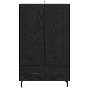 Highboard Μαύρη Οξυά 69,5 x 31 x 115 εκ. Επεξεργασμένο ξύλο - Pakobazaar