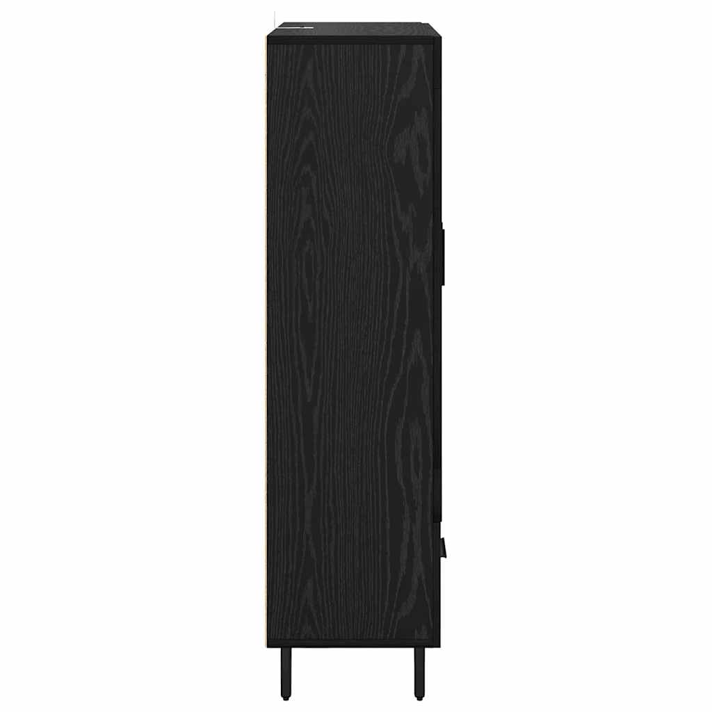 Highboard Μαύρη Οξυά 69,5 x 31 x 115 εκ. Επεξεργασμένο ξύλο - Pakobazaar
