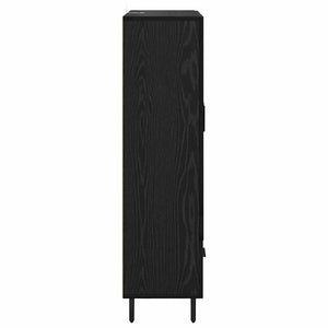 Highboard Μαύρη Οξυά 69,5 x 31 x 115 εκ. Επεξεργασμένο ξύλο - Pakobazaar