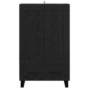Highboard Μαύρη Οξυά 69,5 x 31 x 115 εκ. Επεξεργασμένο ξύλο - Pakobazaar