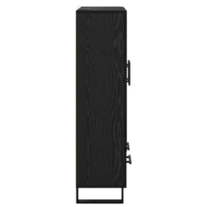 Highboard Μαύρη Οξυά 69,5 x 31 x 115 εκ. Επεξεργασμένο ξύλο - Pakobazaar