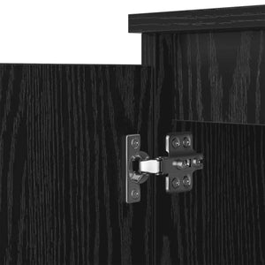 Πλαϊνό γραφείο Μαύρη Οξυά 60 x 35 x 70 cm Επεξεργασμένο ξύλο - Pakobazaar