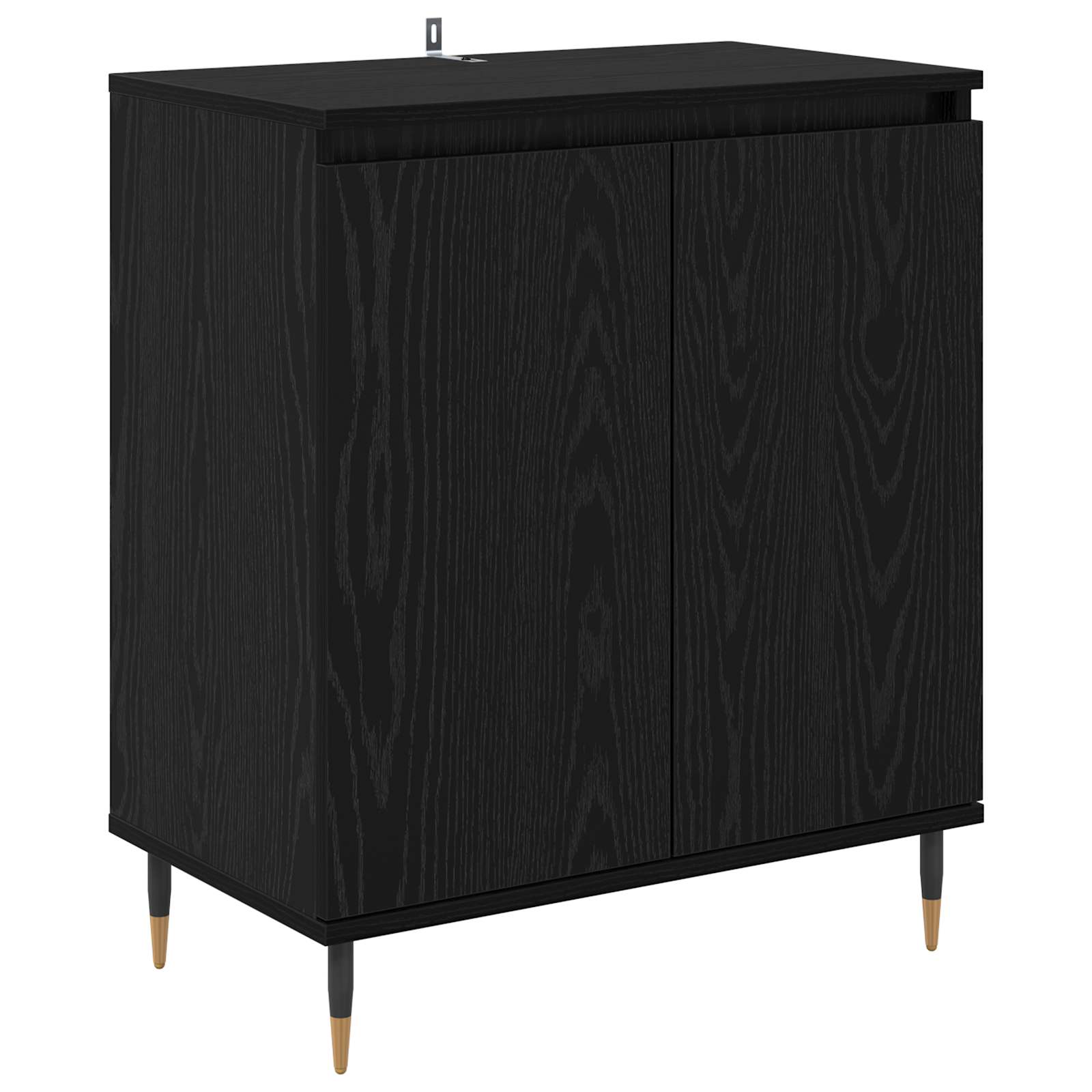 Πλαϊνό γραφείο Μαύρη Οξυά 60 x 35 x 70 cm Επεξεργασμένο ξύλο - Pakobazaar