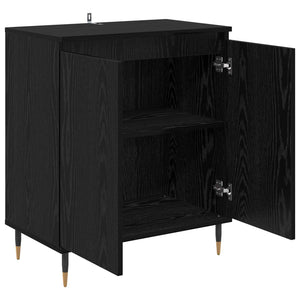 Πλαϊνό γραφείο Μαύρη Οξυά 60 x 35 x 70 cm Επεξεργασμένο ξύλο - Pakobazaar