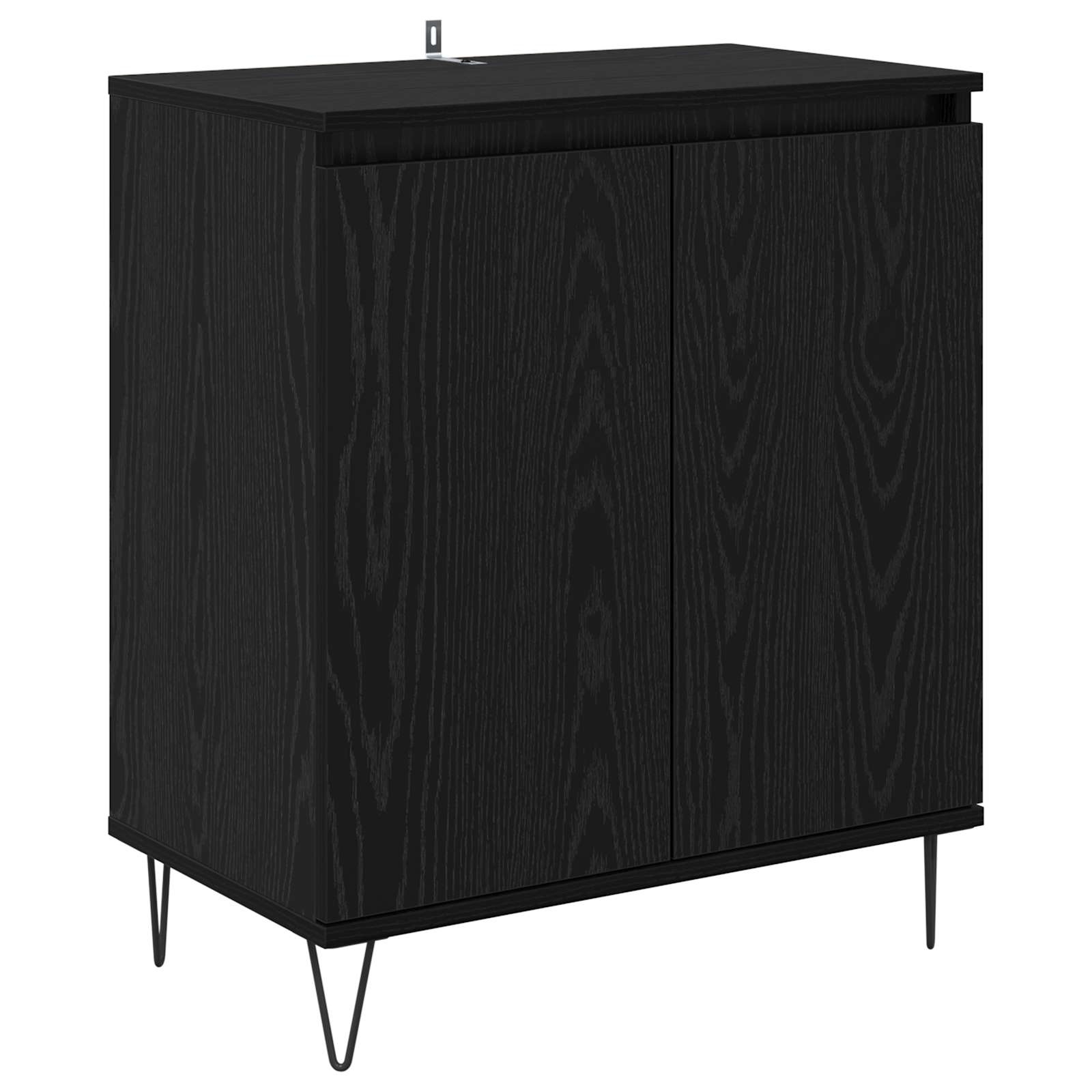 Πλαϊνό γραφείο Μαύρη Οξυά 60 x 35 x 70 cm Επεξεργασμένο ξύλο - Pakobazaar