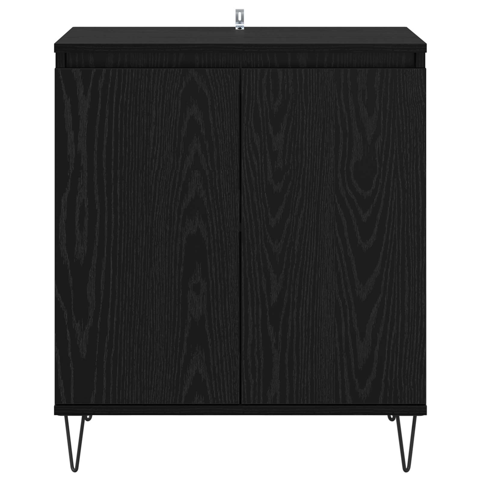 Πλαϊνό γραφείο Μαύρη Οξυά 60 x 35 x 70 cm Επεξεργασμένο ξύλο - Pakobazaar