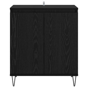 Πλαϊνό γραφείο Μαύρη Οξυά 60 x 35 x 70 cm Επεξεργασμένο ξύλο - Pakobazaar