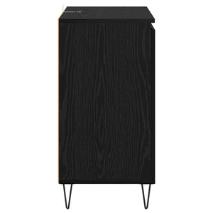 Πλαϊνό γραφείο Μαύρη Οξυά 60 x 35 x 70 cm Επεξεργασμένο ξύλο - Pakobazaar