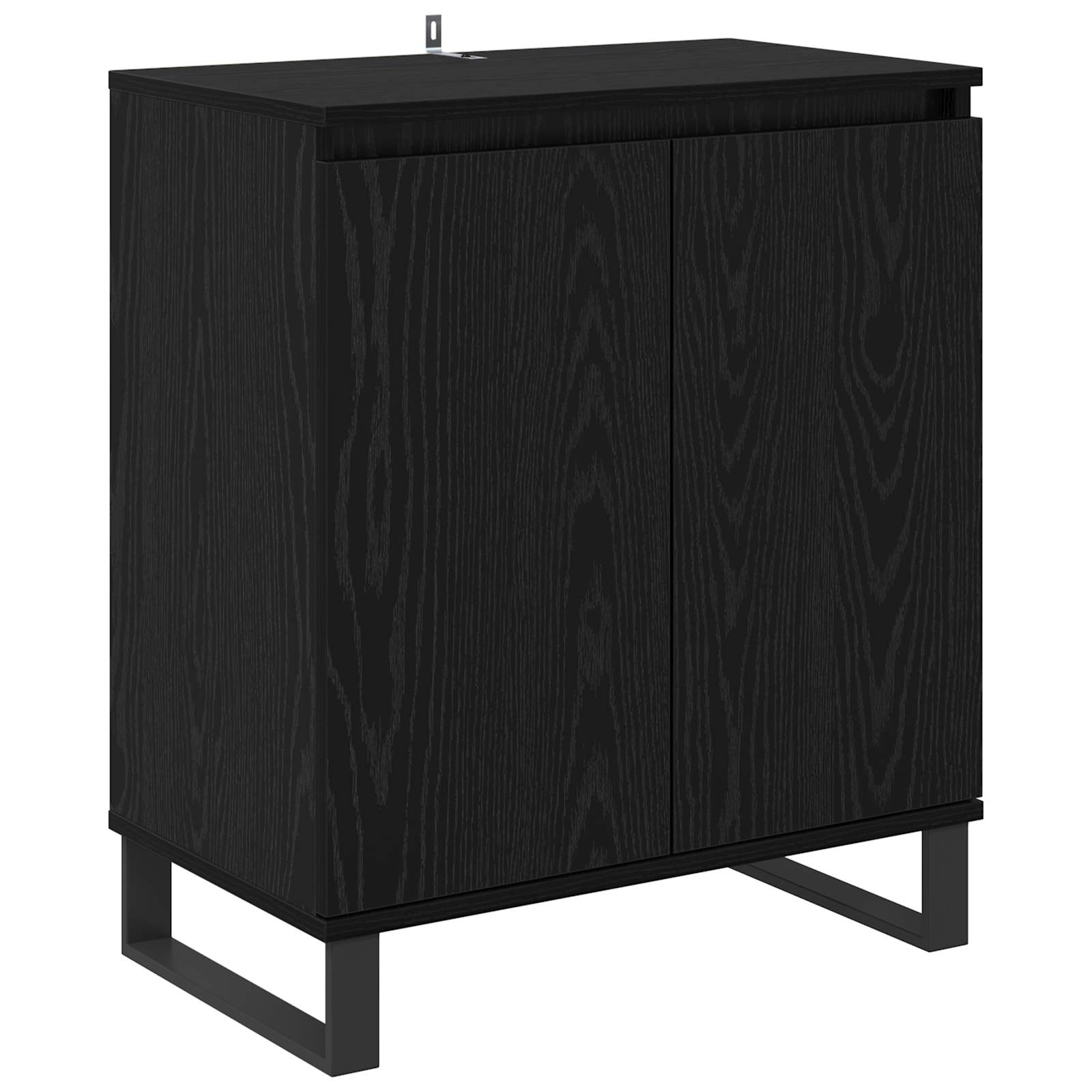 Πλαϊνό γραφείο Μαύρη Οξυά 60 x 35 x 70 cm Επεξεργασμένο ξύλο - Pakobazaar