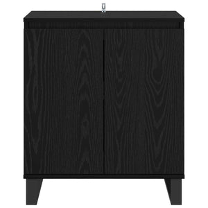 Πλαϊνό γραφείο Μαύρη Οξυά 60 x 35 x 70 cm Επεξεργασμένο ξύλο - Pakobazaar