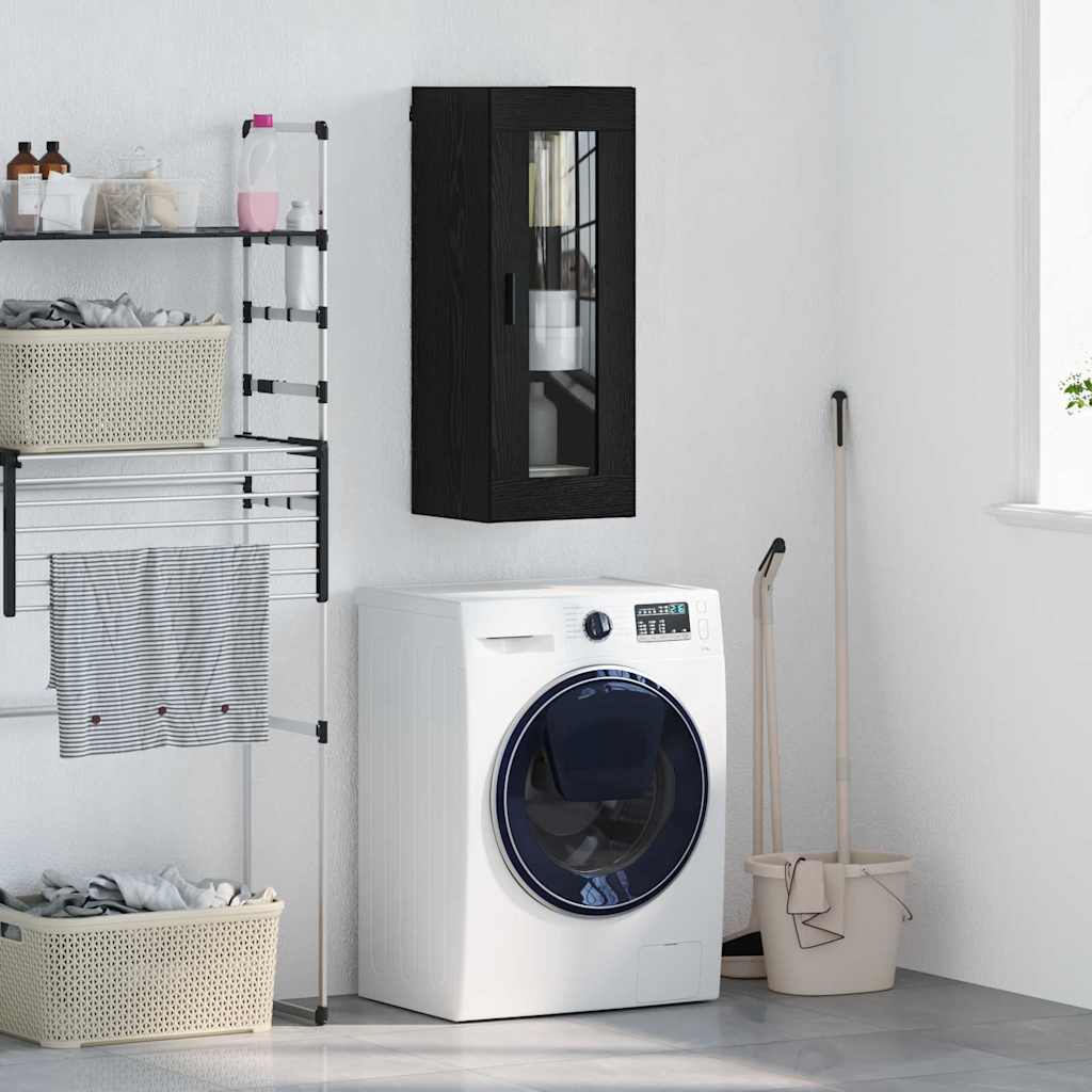 Επιτοίχιο ντουλάπι Μαύρη Οξυά 34,5 x 34 x 90 εκ. - Pakobazaar