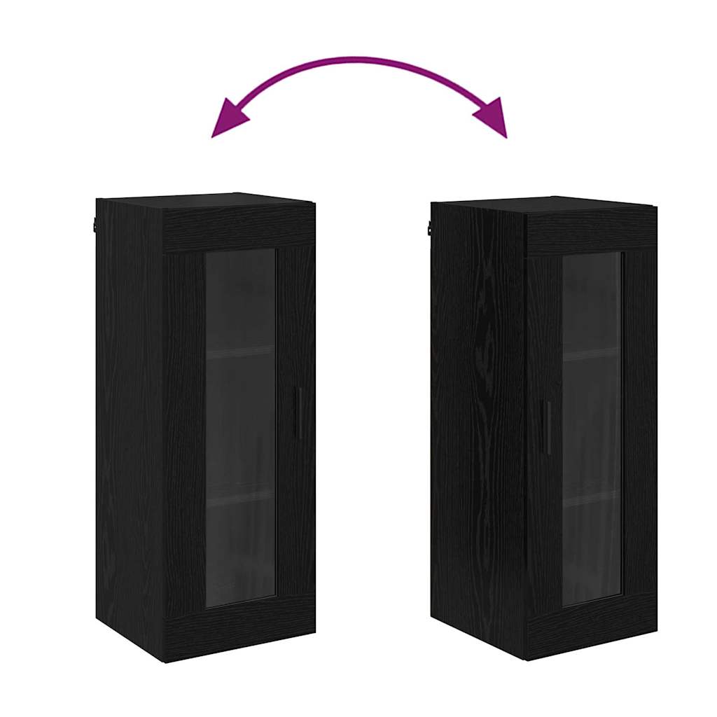 Επιτοίχιο ντουλάπι Μαύρη Οξυά 34,5 x 34 x 90 εκ. - Pakobazaar