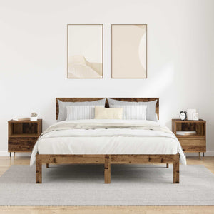 Κομοδίνο 2 pcs Παλιό ξύλο 40 x 35 x 50 εκ. Επεξεργασμένο ξύλο - Pakobazaar