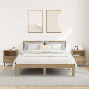 Κομοδίνο 2 pcs Artisan Oak 40 x 35 x 50 εκ. Επεξεργασμένο ξύλο - Pakobazaar