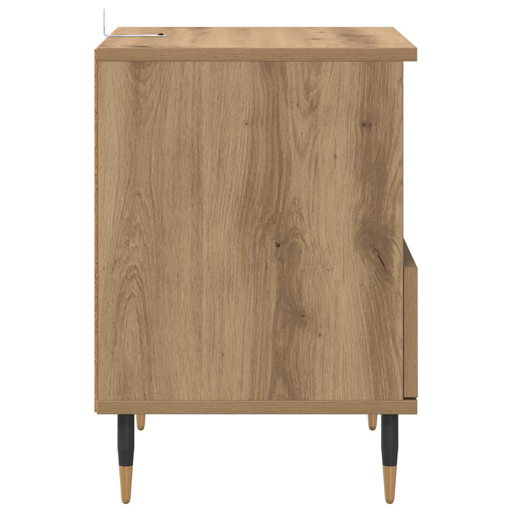 Κομοδίνο 2 pcs Artisan Oak 40 x 35 x 50 εκ. Επεξεργασμένο ξύλο - Pakobazaar